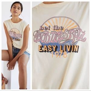 Anthropologie Good Times Roll Graphic Tee